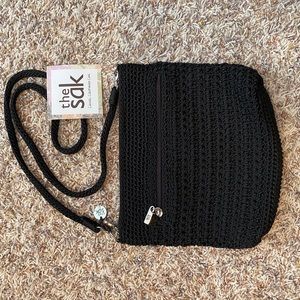 The Sak Black Crochet Purse